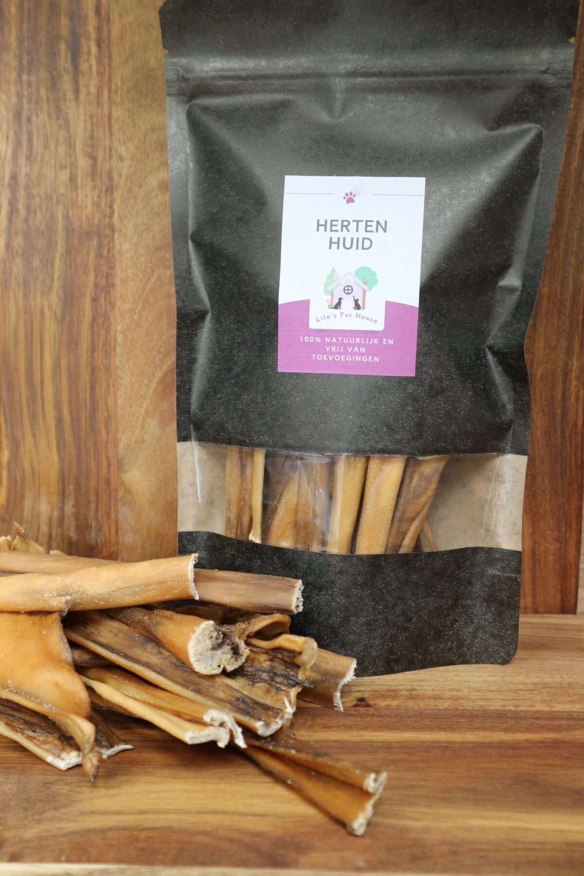 Hertenhuid – 100gr. Dunne stukken